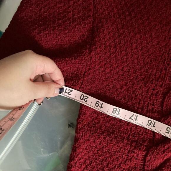 Derek heart sweater lace up back super soft nwot - Picture 4 of 5